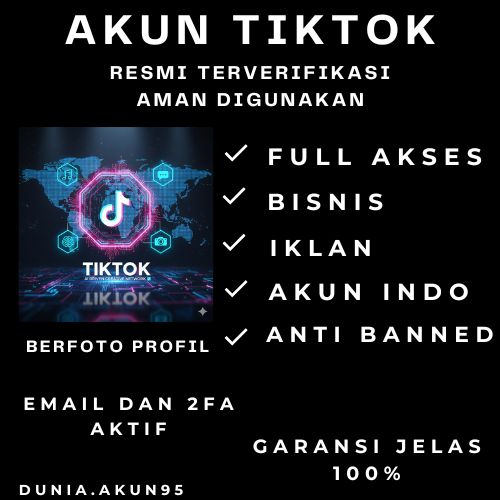 AKUN TIKTOK FOLLOWER AKTIF – FOLLOWERS 300+–1K+ – 2FA AKTIF & BERGARANSI