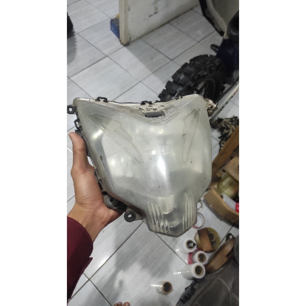 Mika reflektor lampu depan ninja 250 sl mono original