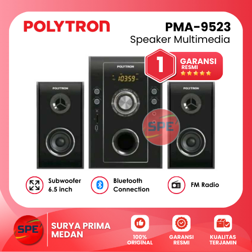 SPEAKER MULTIMEDIA POLYTRON PMA 9523 / PMA9523 GARANSI RESMI (MEDAN)