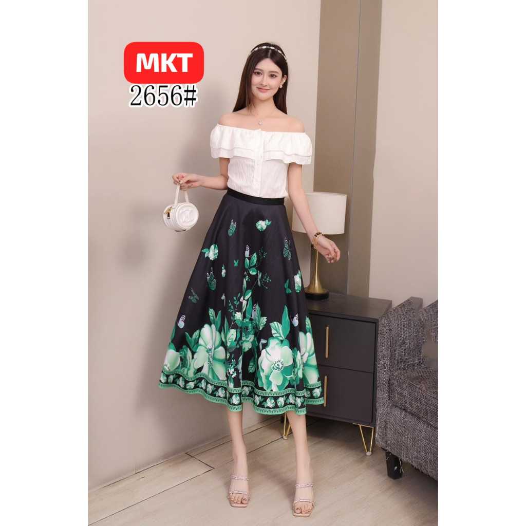 MISS APRIL ROK BANGKOK 7/8 SCUBA MOTIF FLOWER  PREMIUM #2656