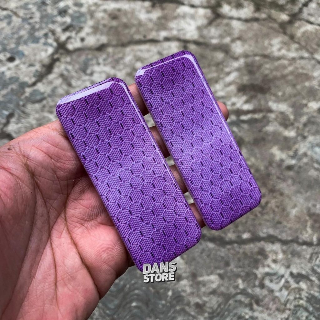 Panel Tutup Batrai T99 Akrilik Uv Print Carbon Ungu Glossy