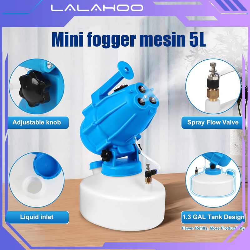 Sprayer Mesin Cold Fogging ULV Portable 3 Nozzle Untuk Kebun Disinfeksi Anti Nyamuk 5L Elektrik Alat