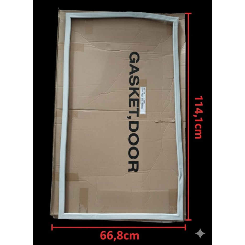 Gasket karet pintu kulkas LG ukuran 114,1cm x 66,8cm original magnet unit sesuai galery foto display