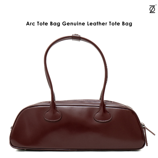 Arc Tote Bag Genuine Leather Tote Bag [BAG005] Genuine Leather / Cowhide