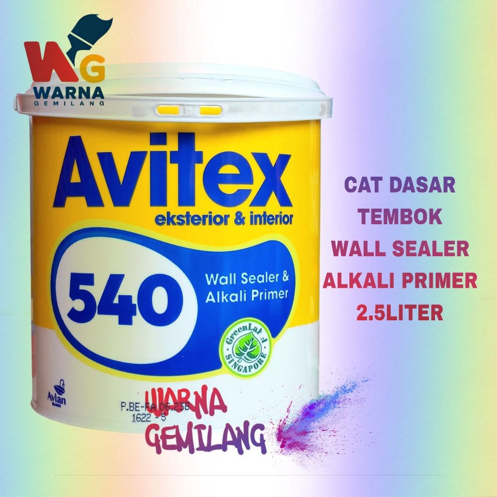 Cat Dasar Tembok Avitex 540 Wall Sealer Eksterior Interior