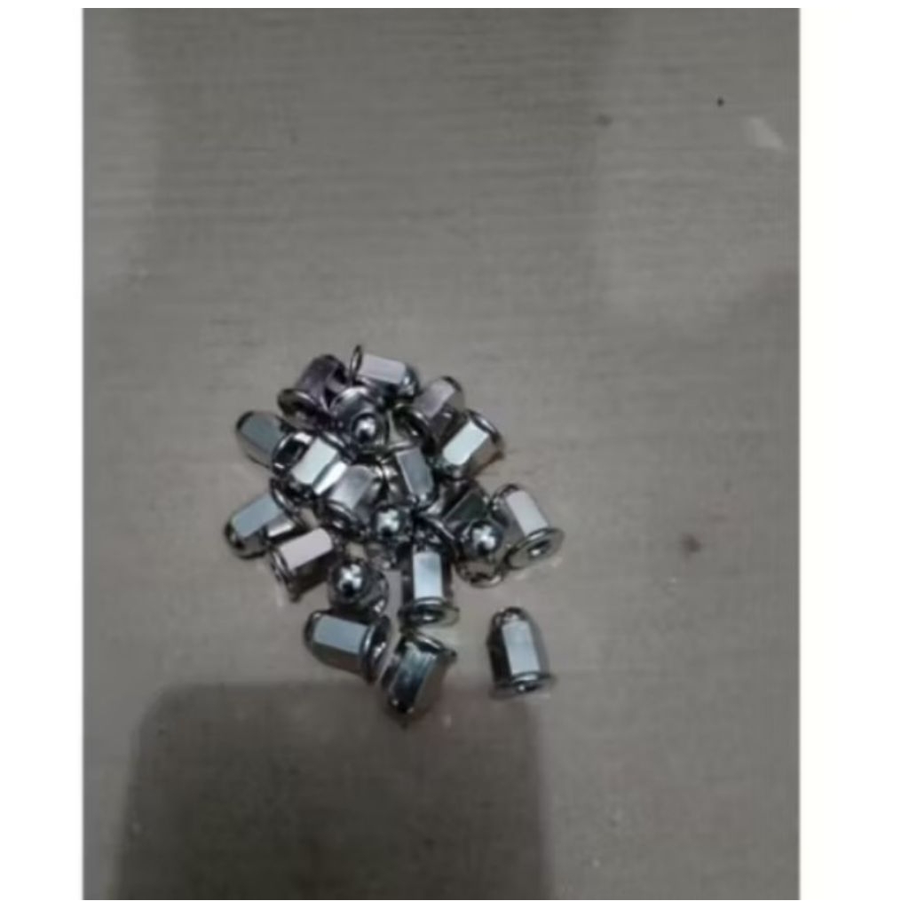 Mur topi vespa chrome kunci 12m8 dan mur topi kunci 10 m6, mur topi kunci 14 m10