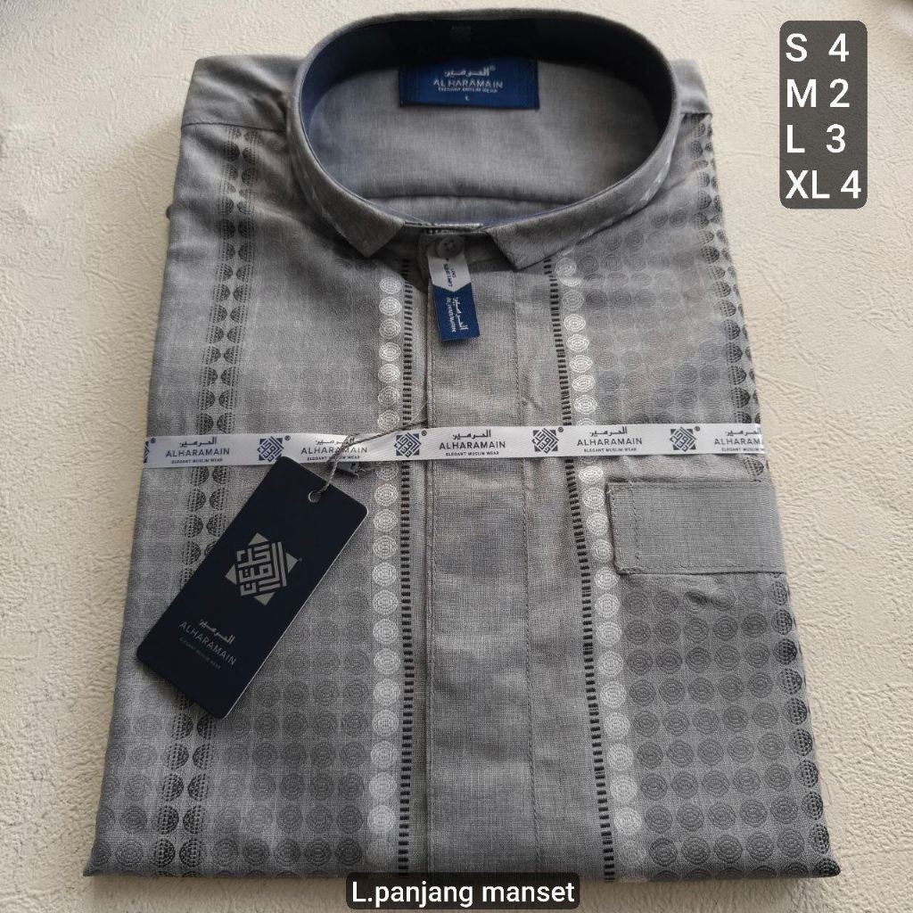 (BISA COD) KOKO AL-HARAMAIN KAIN KATUN MOTIF LENGAN PANJANG MANSET SPESIAL RAMADHAN