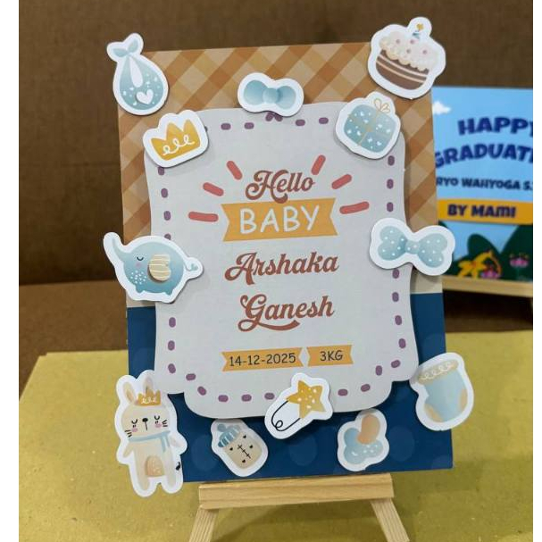 Papan ucapan Happy Graduation Custom | Kado wisuda | Hadiah Wisuda