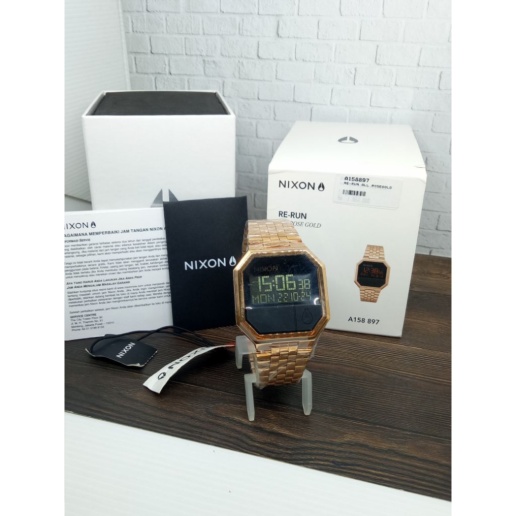 Jam tangan DIGITAL PRIA  NIXON A158897 Re run ALL Rose gold garansi resmi original