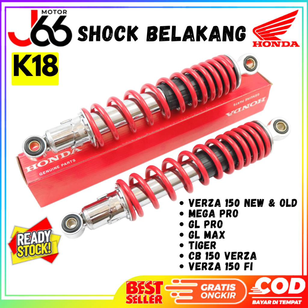 Shock Belakang Verza Ori - Sok Verza Belakang Ori Oem - Shockbreaker K18 Honda Verza 150