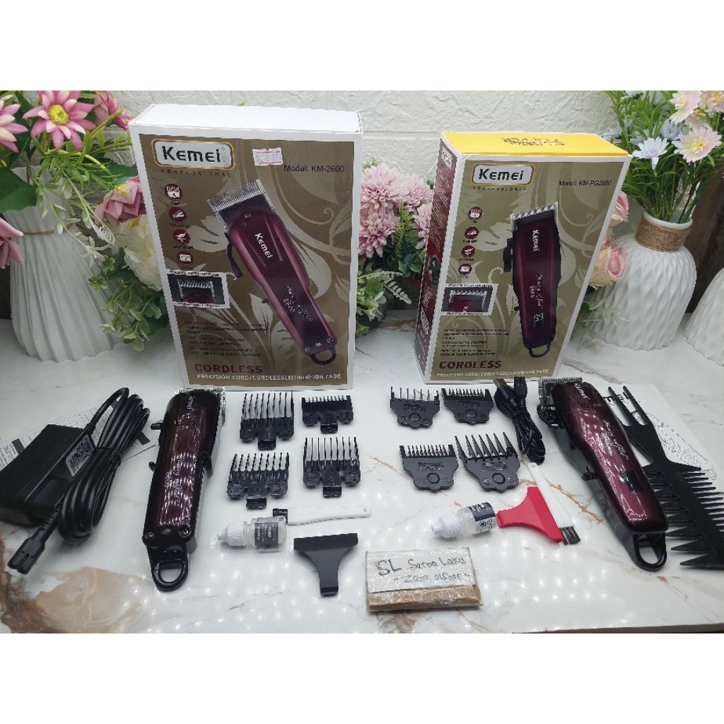 alat pangkas rambut Kemei 2600 original