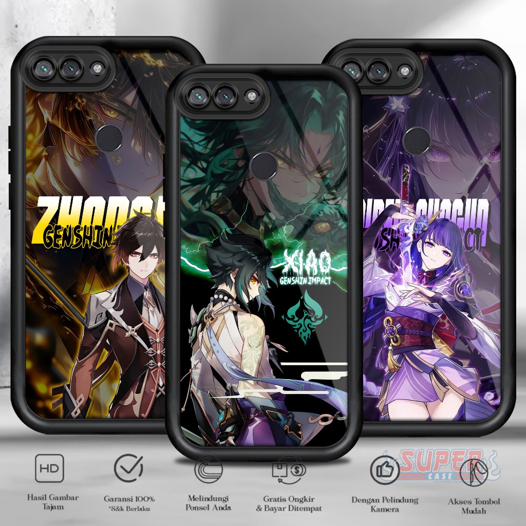 Case Hp For XIAOMI 8 LITE GENSHINT SoftCase Glossy casing Handphone Silikon Glass