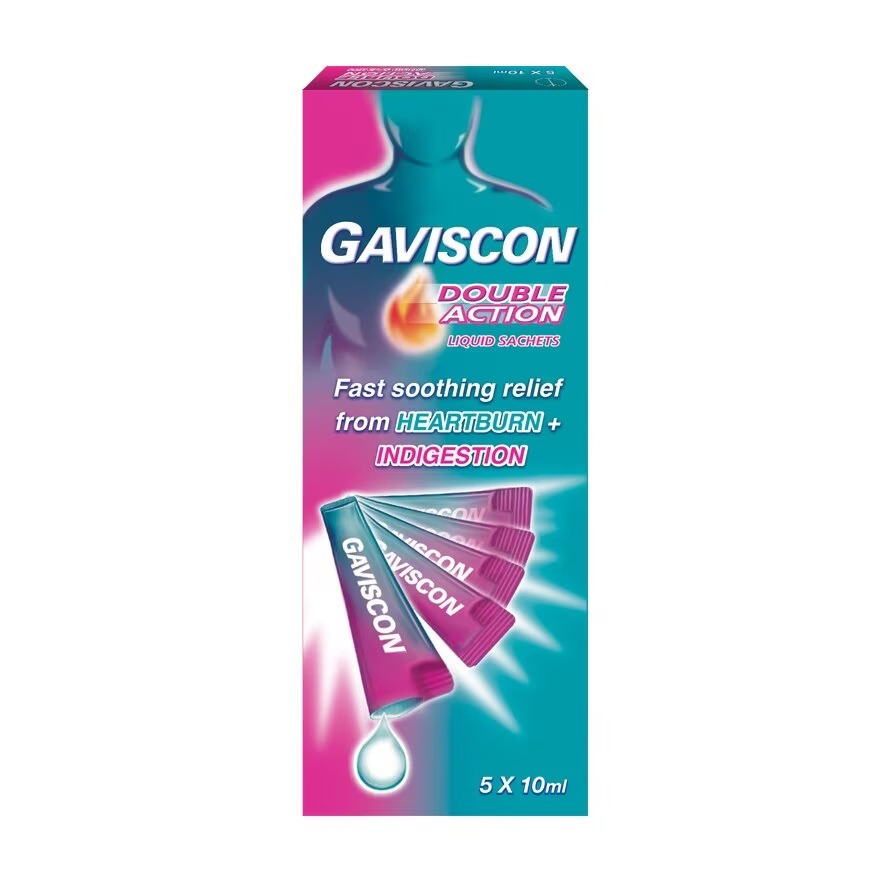 Obat Lambung Maag Gaviscon Double Action Sachet 5x10ml