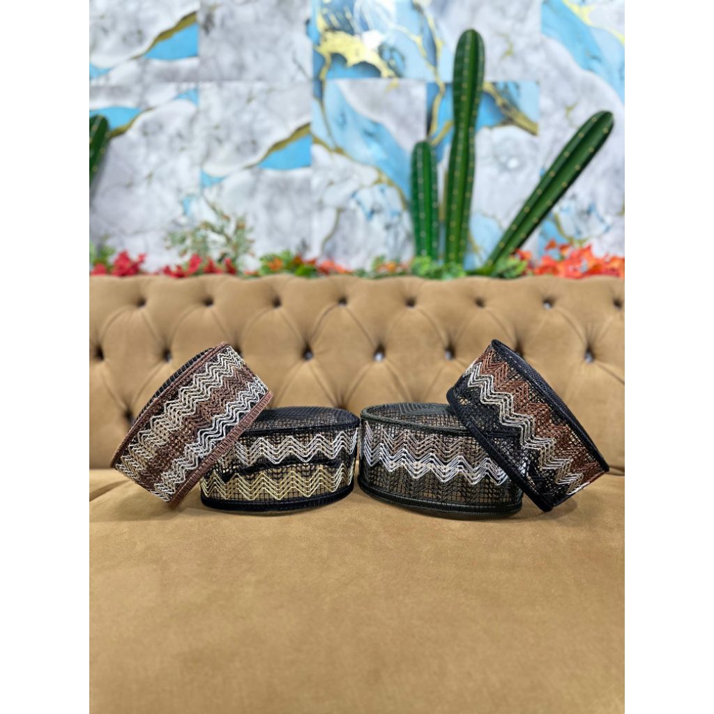 Peci Hitam Rajut/Songkok Rajut/Kopyah Rajut Malaysia Warna Kombinasi Terbaru