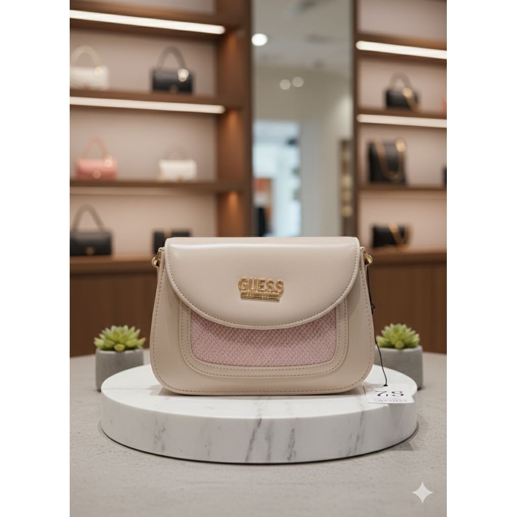 Tas Selempang Bahu Pesta Wanita Import Premium ala ala Guess Terbaru-Shoulder Bag Sling Bag