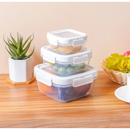 Appetite Set 3 pcs Aria Wadah Makanan Square Food Container Food Grade Serbaguna Tempat Makanan Food