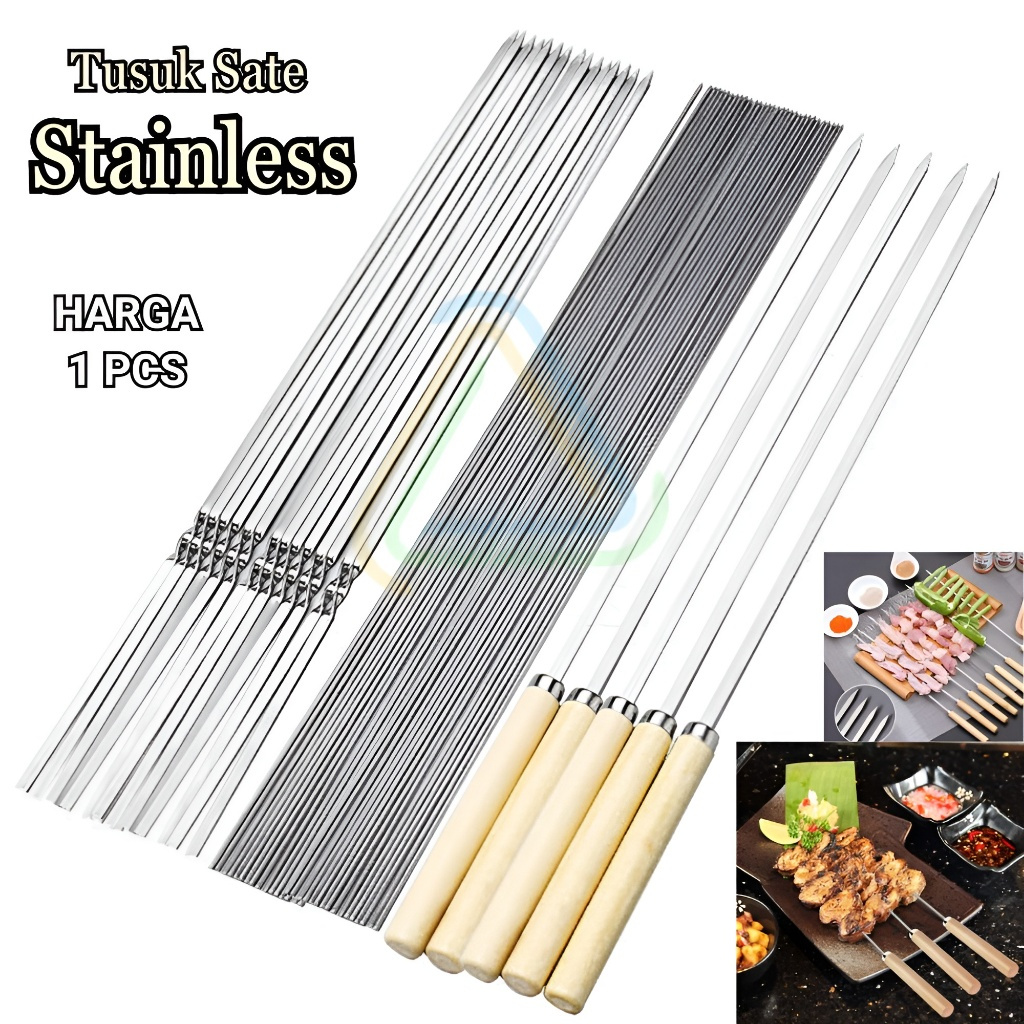 Tusuk Sate Stainless  Harga 1 Pcs / Tusuk Sate Stainless