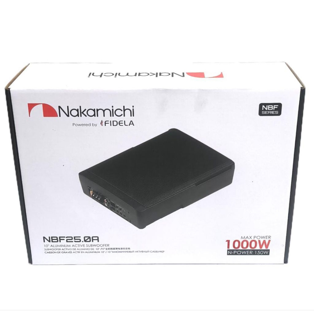 Subwoofer kolong Nakamichi NBF 25.0A subwoofer kolong jok mobil nakamichi 8inch