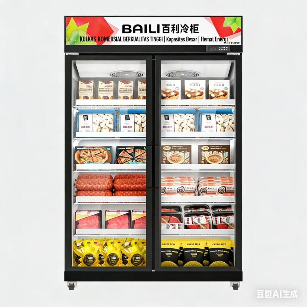 Display showcase / lemari pendingin 2 pintu 580L