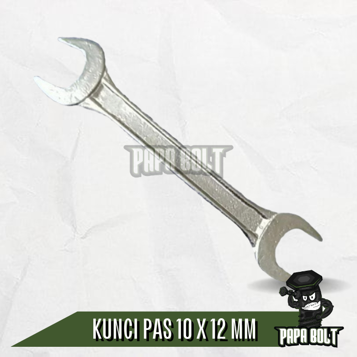 INDIA Kunci Pas 10 x 12 mm / Open End Wrench / Kunci Pas 10x12 Murah