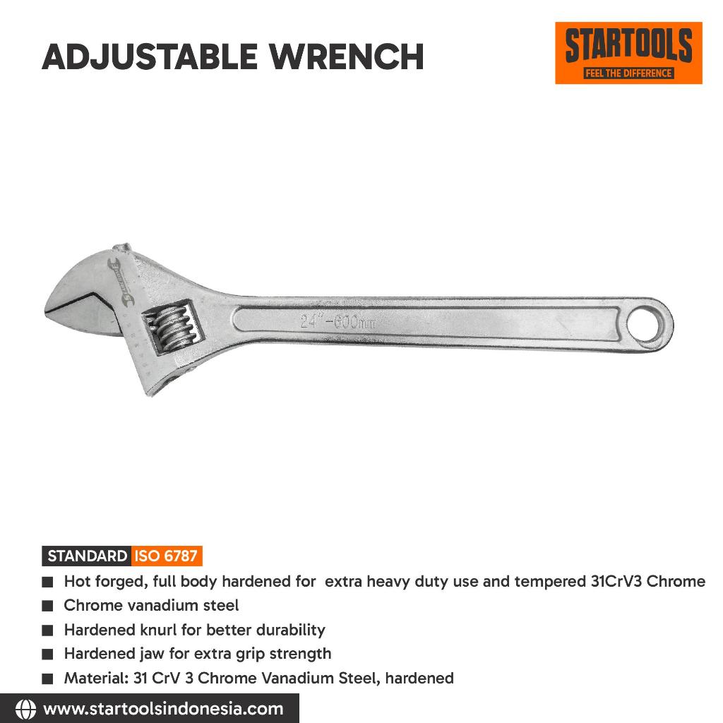STARTOOLS Adjustable Wrench / Kunci Inggris 24” 600mm