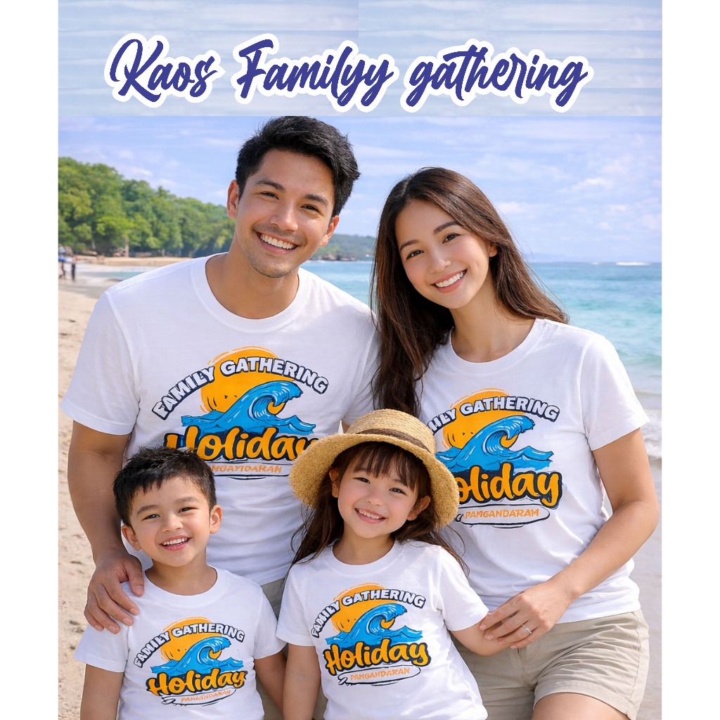 Kaos Family Gathering Anak Dewasa Lengan Pendek & Panjang Unisex - Kaosilogis