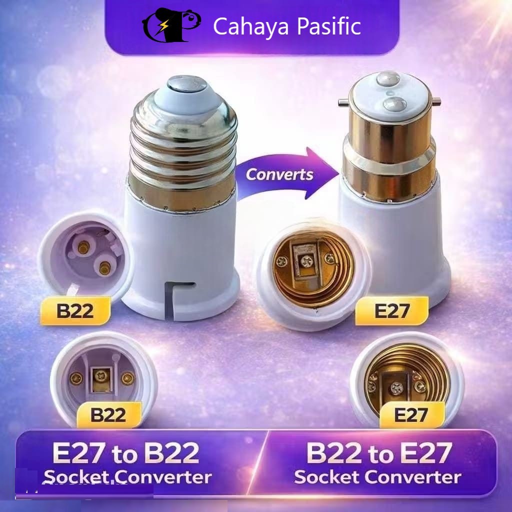 Fitting Converter B22 ke E27 Fiting Over b22 ke e27 Convert Sambungan Lampu B22 to E27