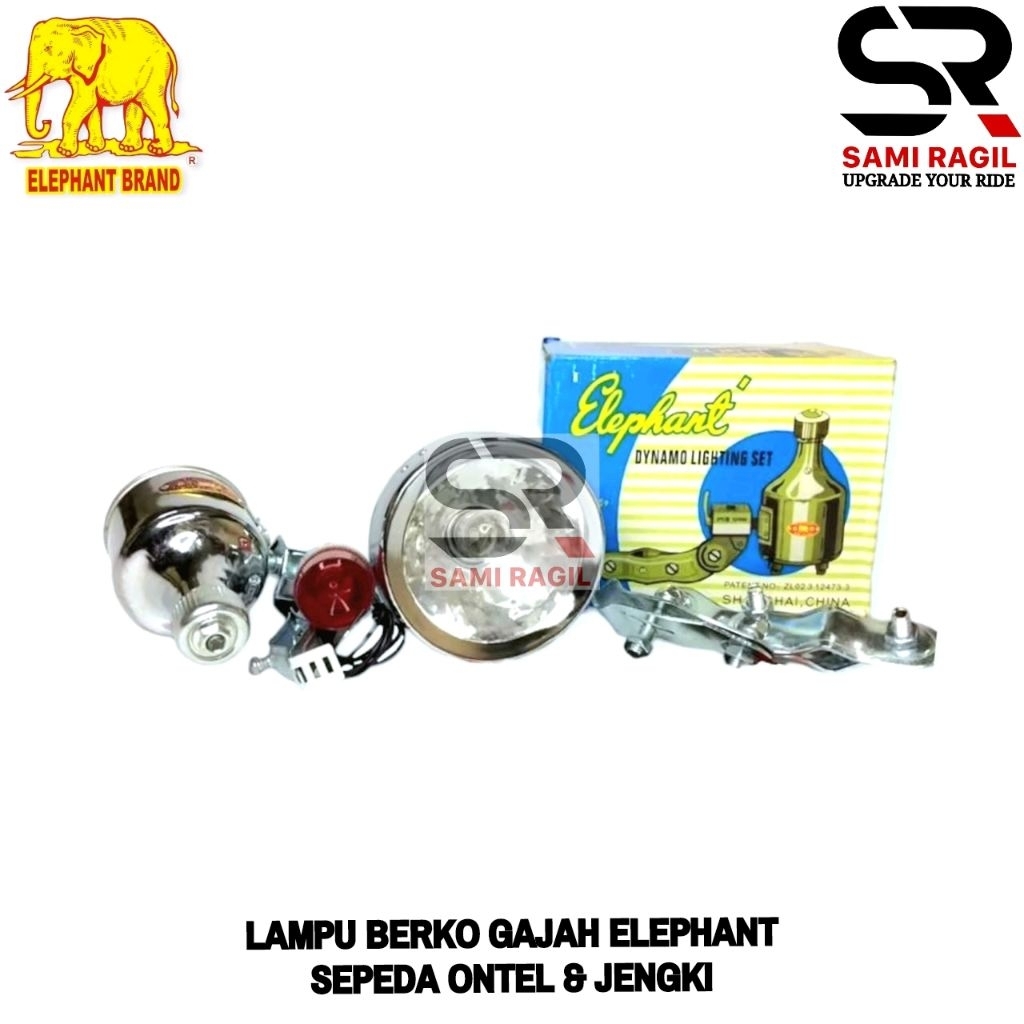 LAMPU BERKO ELEPHANT DINAMO SEPEDA ONTHEL 28 ONTEL JENGKI 26 UNTO JAWA JOWO GAJAH MTB FEDERAL DYNAMO