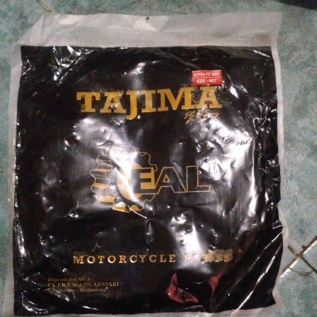 Ger GIR Gear Belakang Supra Fit New Ukuran 428 40T Merk TAJIMA