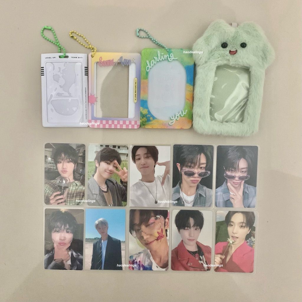 [BACA DESKRIPSI] SEVENTEEN THE8 & DINO OFFICIAL PHOTOCARD & PRELOVED KPOP CARD HOLDER CAHOL SYNNARA 