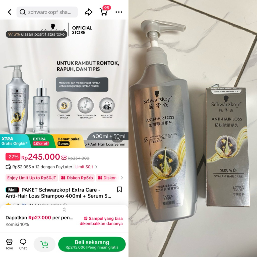 PL Shampoo+HairSerum Schwarzkopf