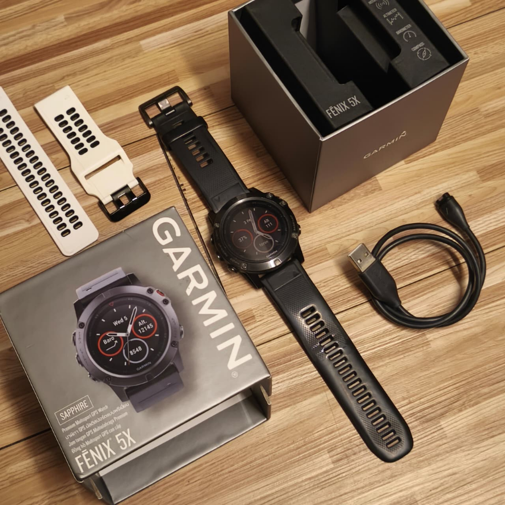 GARMIN FENIX 5X SAPPHIRE EDITION Second - Fullset Ori ex Inter