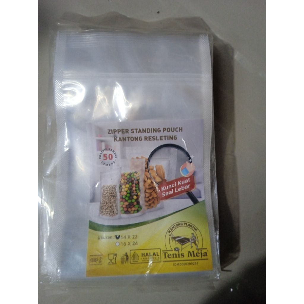 plastik pouch 14x22 /kemasan plastik stand