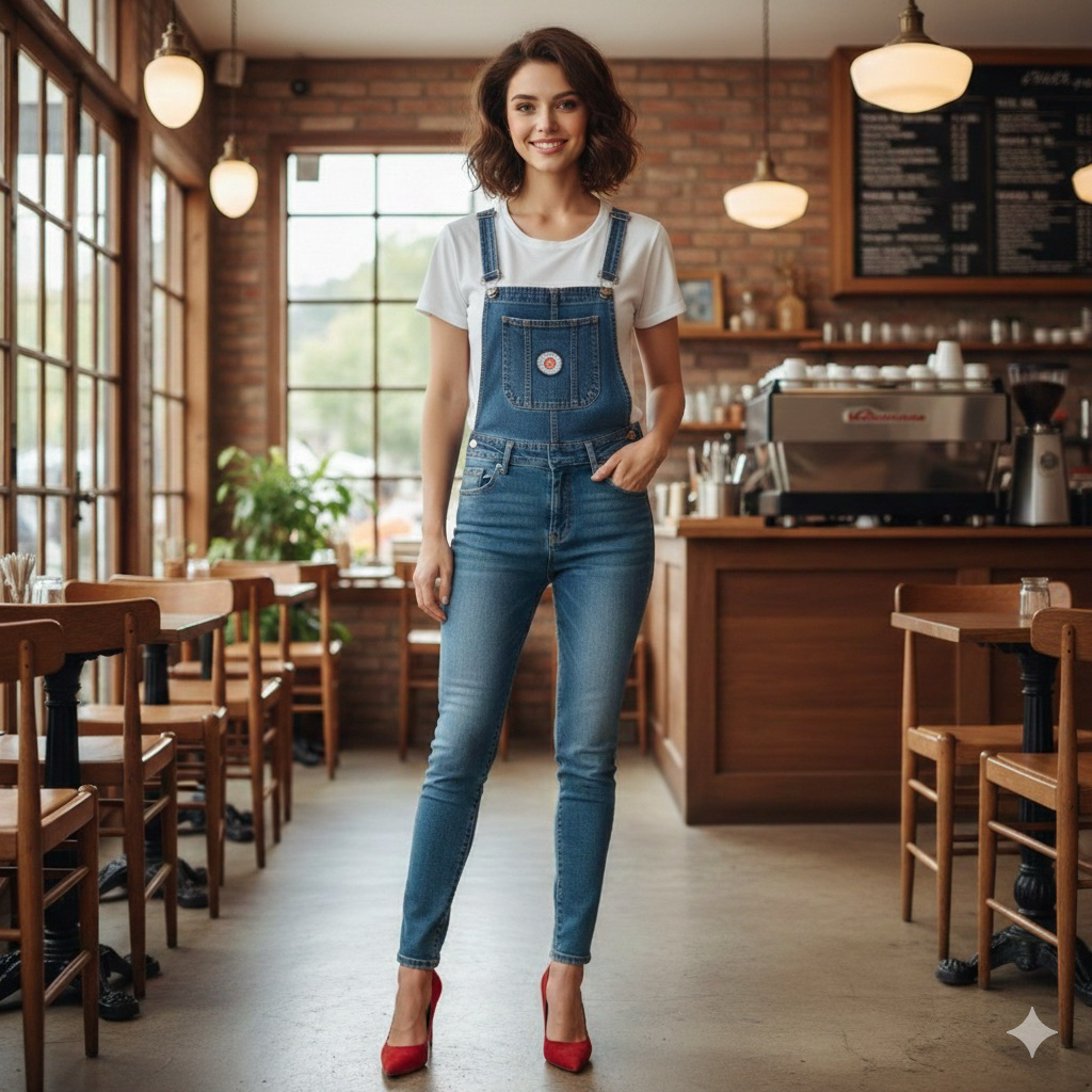 Baju Kodok Jeans JP Jumpsuit Lucu Unik Murah Denim Bali Denpasar Instant Remaja Anak Dewasa Wanita P