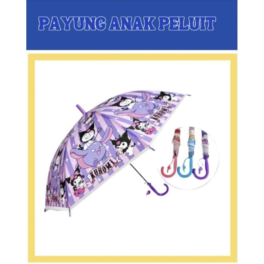 Payung anak Peluit / payung mini karakter / payung anak karakter