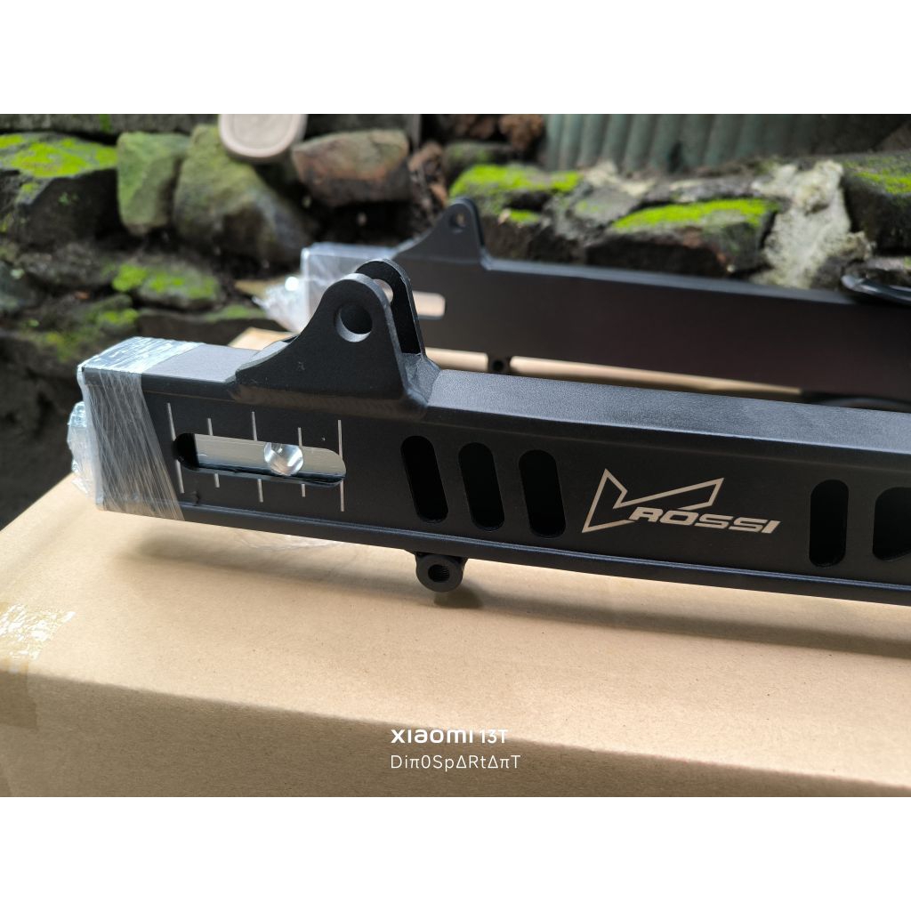 SWING ARM SASIS SAPIT URANG VROSSI GRAFIR HOLE K2R AG STYLE HITAM SILVER POLISH LONG ARM JUPITER Z J