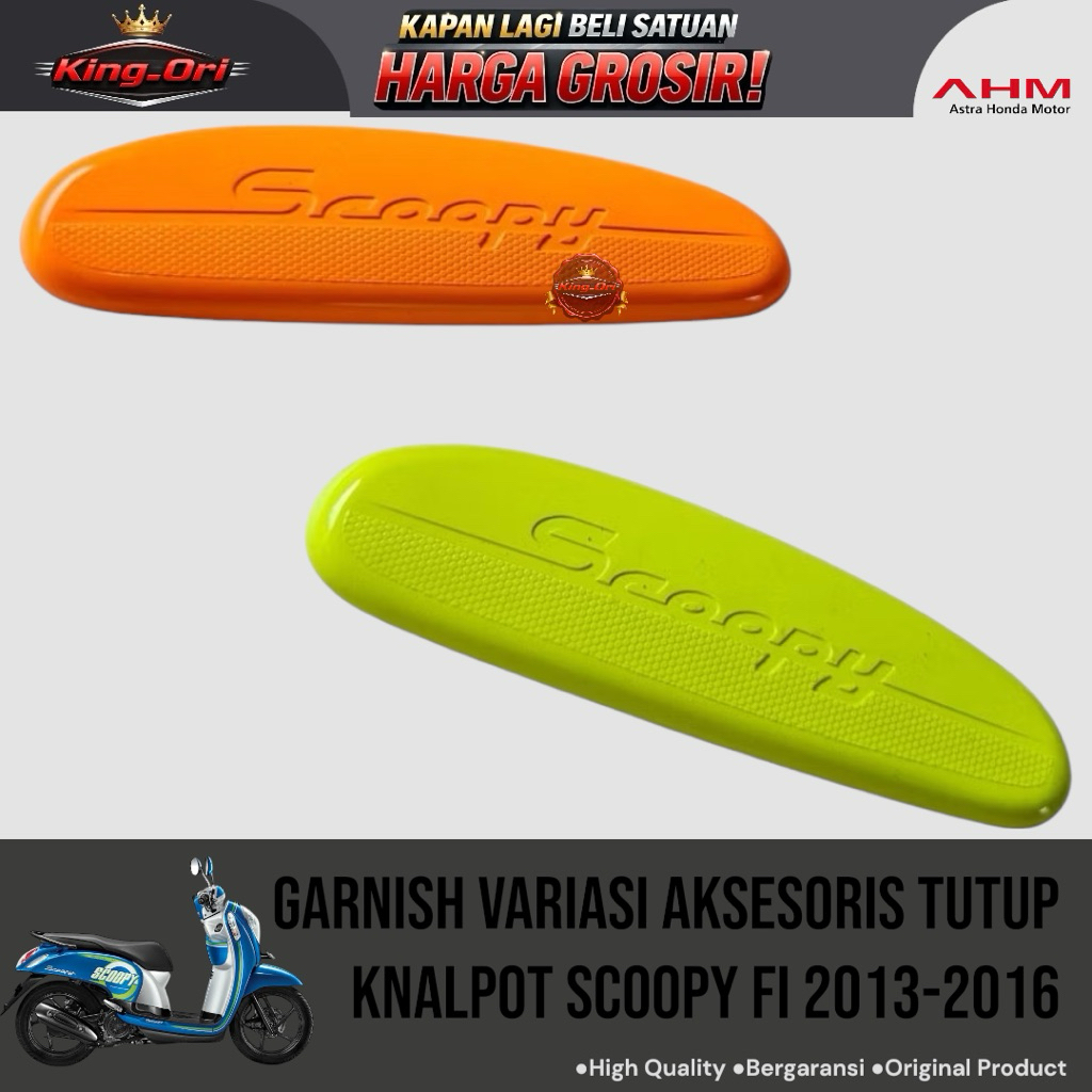 Garnis Variasi Aksesoris Tutup Knalpot Scoopy Fi 2013-2016