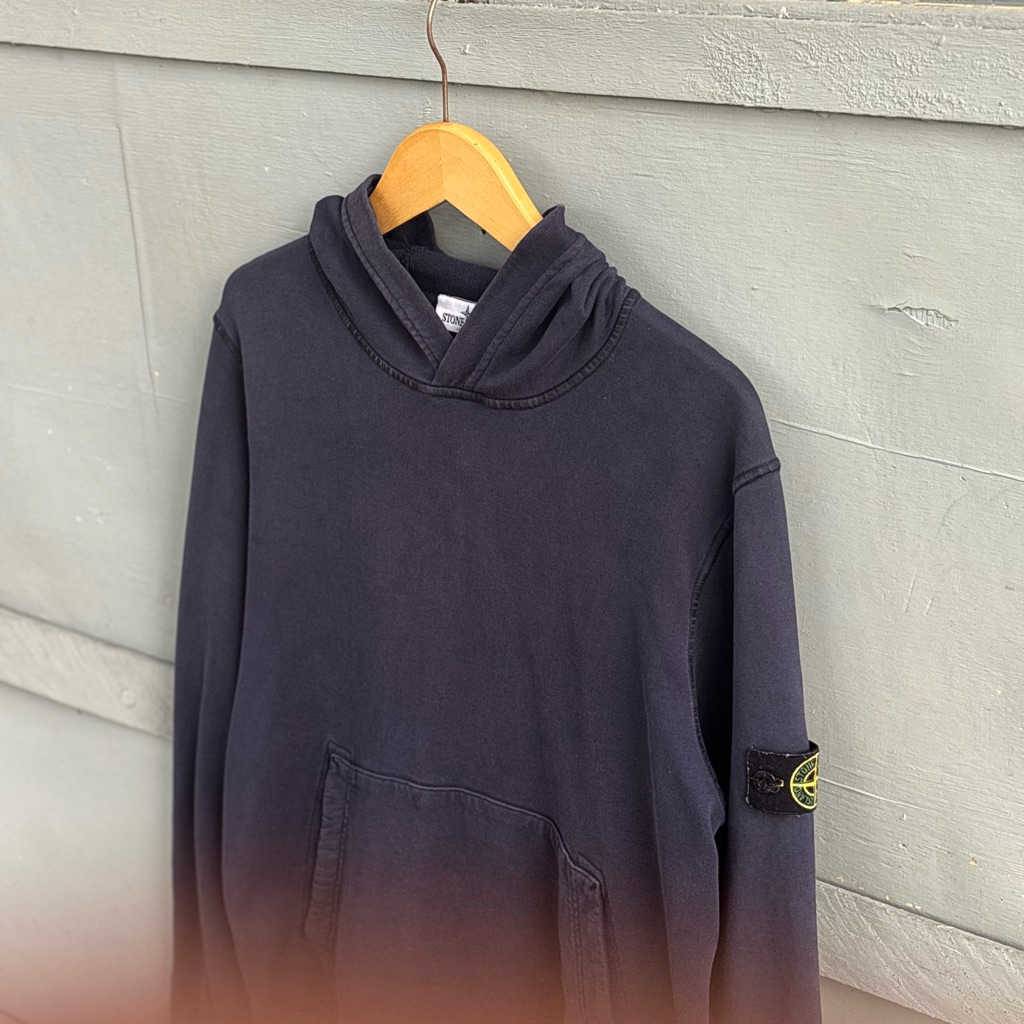 Stone Island Junior Original Hoodie Navy Certilogo Bekas