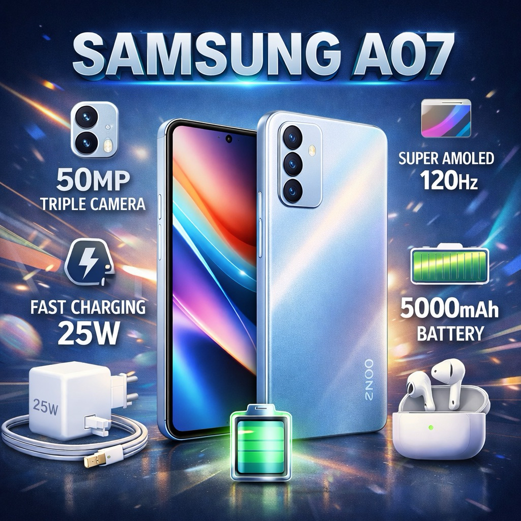 Samsung A07 4/64 4+4/64 8/64 Garansi Resmi 1 Tahun Samsung A07 4+4/64 Samsung A07 8/64