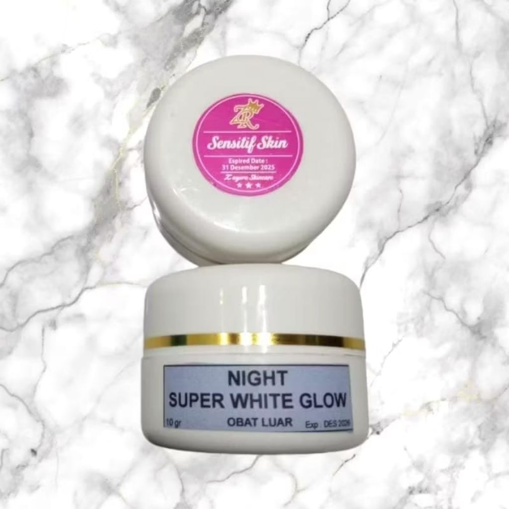 [TERMURAH] 1set skincare Zayora&Night super white glow/krim malam&siang
