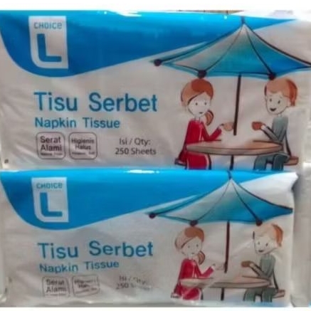 Tisu Serbet Napkin Tissue Choice L Serbet Tissue 250 Gram/ 1 pack