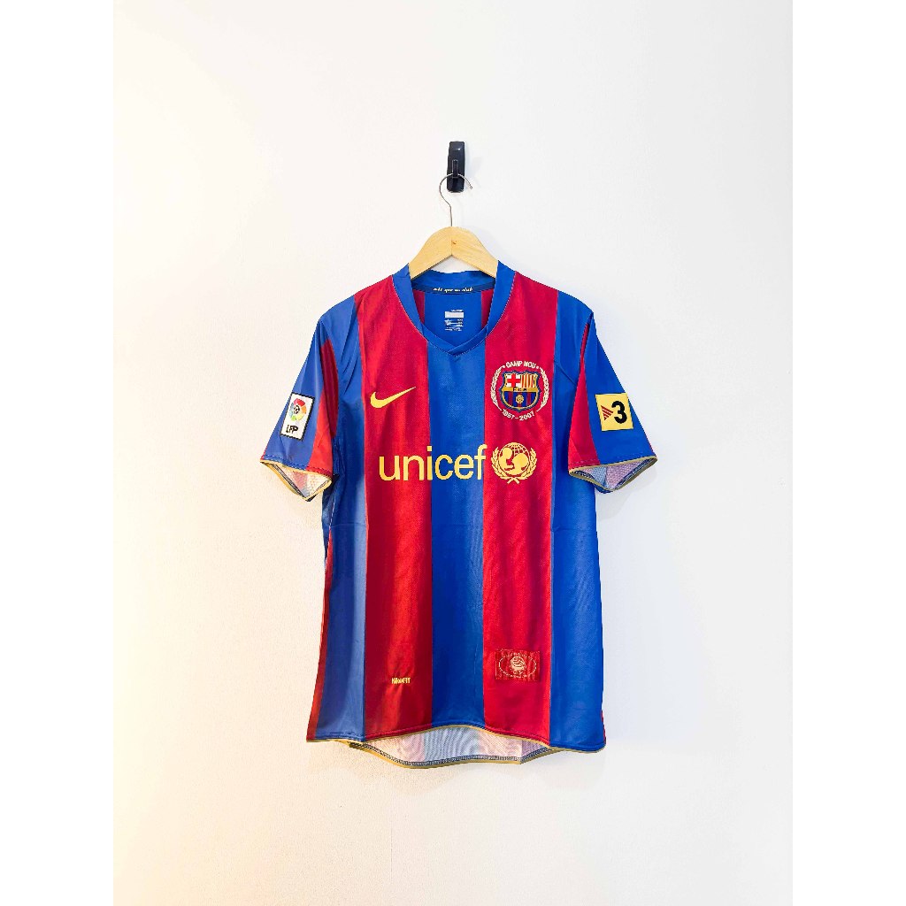 Jersey Barcelona Home 2007–2008 – Size L