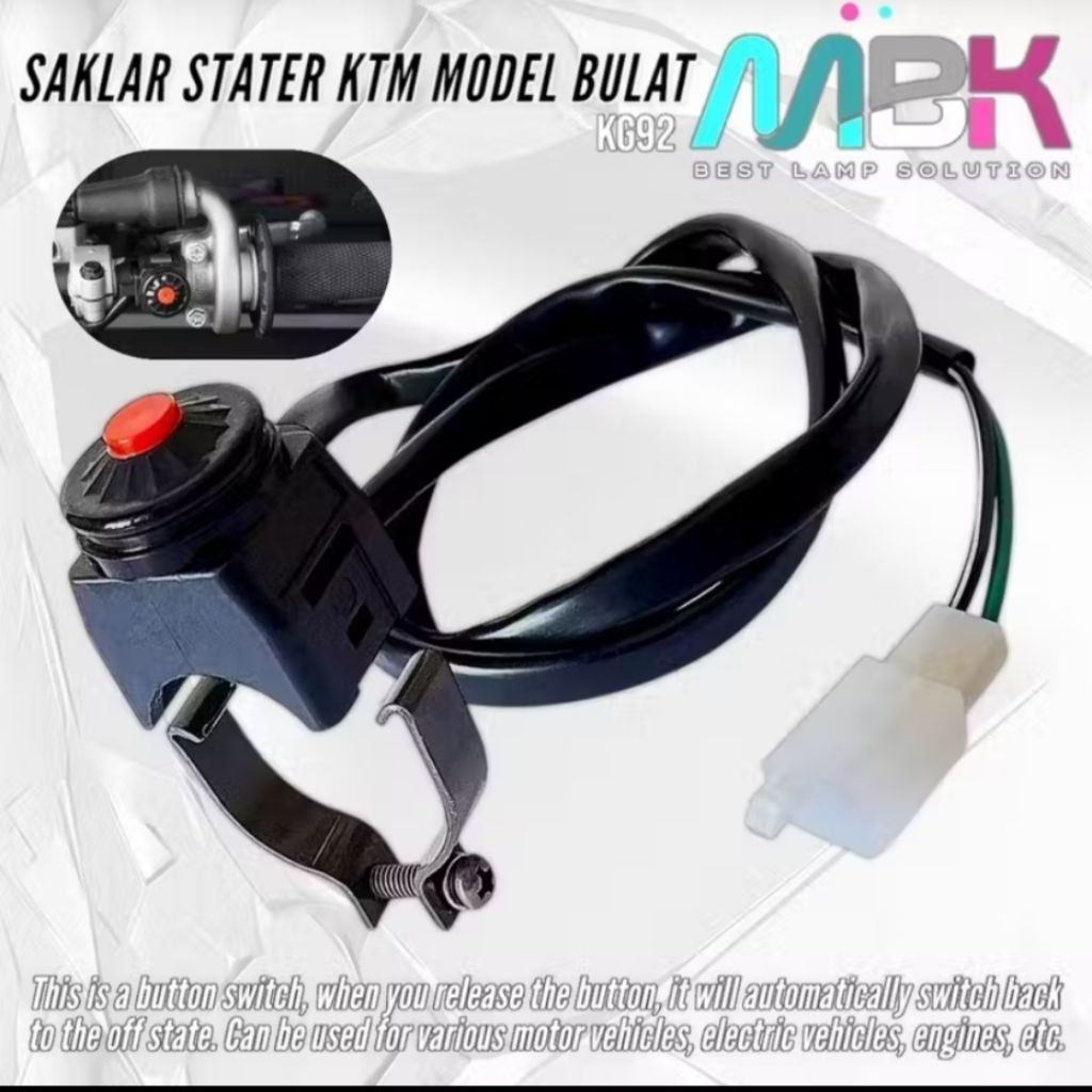 saklar switch stater  model ktm universal KLX crf 150L saklar tombol stater 1 tombol