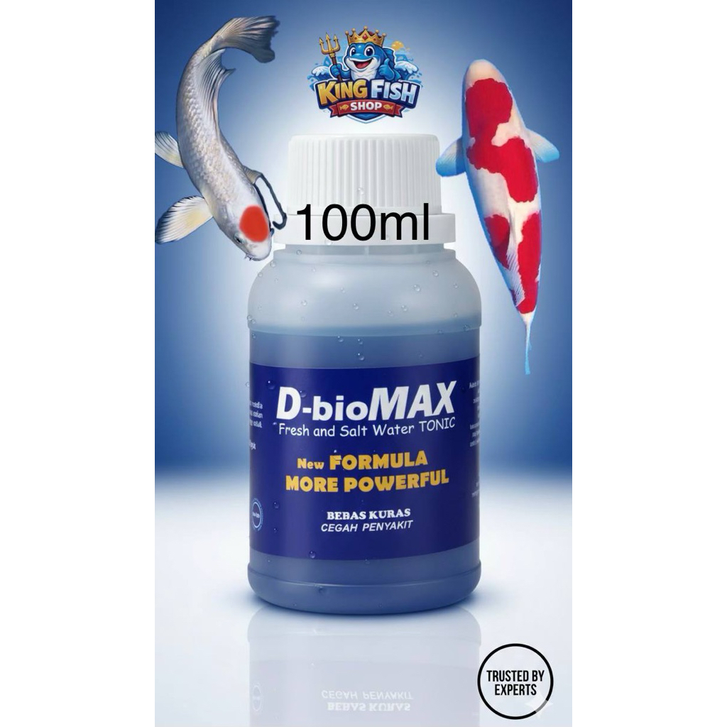 KING Fish shop • D-bioMAX BEBAS KURAS  & CEGAH PENYAKIT• Penjernih akuarium dan kolam  air tawar dan