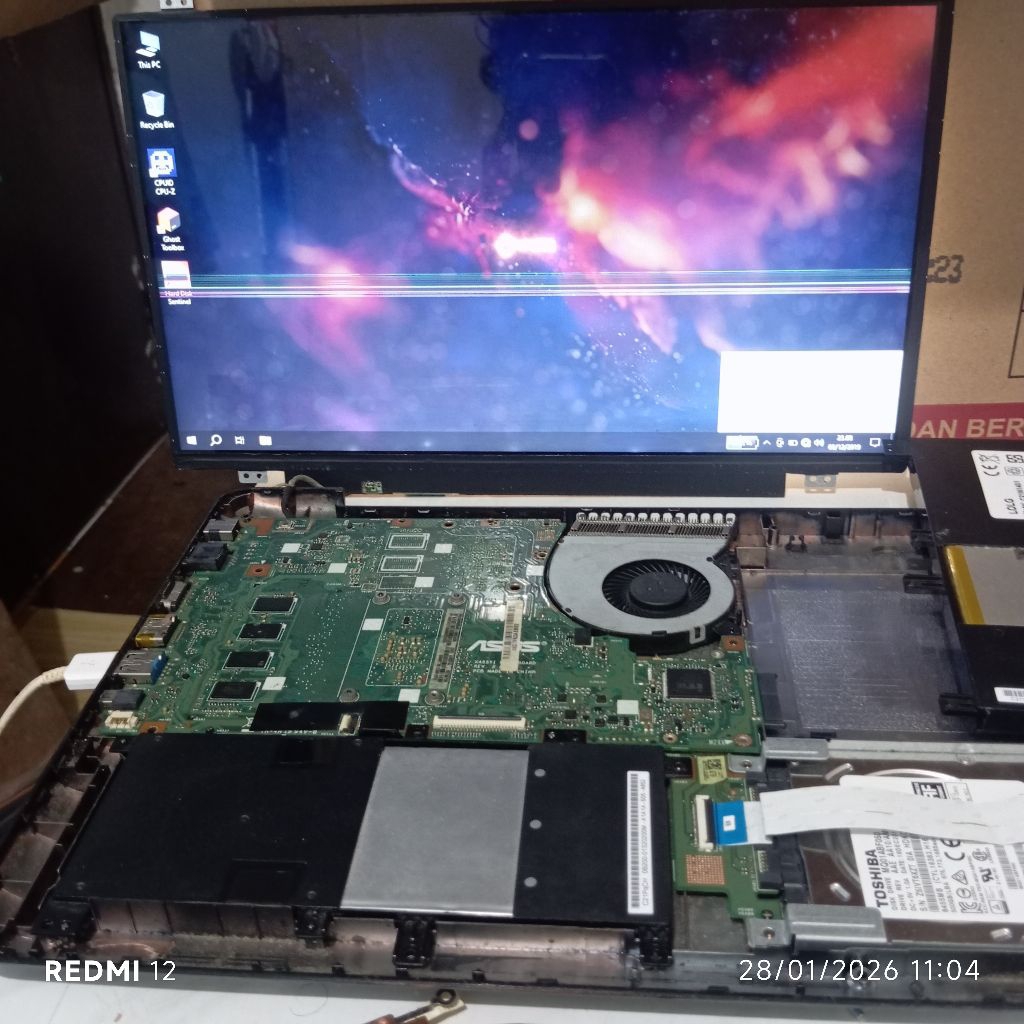 motherboard Asus x454y non charging