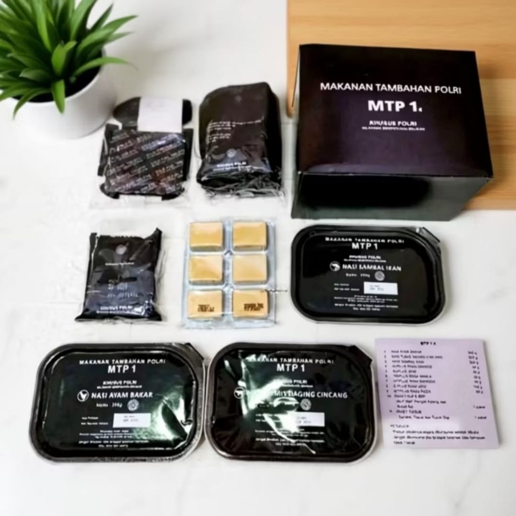 Ransum Polri MTP / MAKANAN CAMPING - Ransum MTP Polri / Makanan tambahan / Makanan siap saji