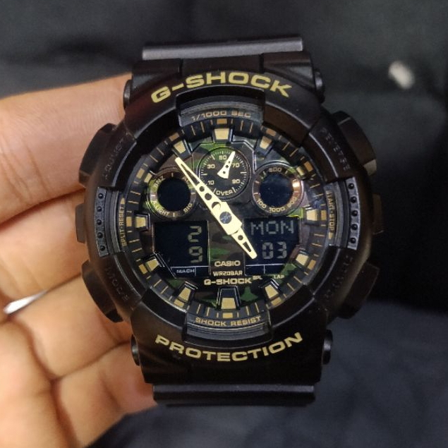 Jam Tangan G-Shock 5081 GA-100CF-1A9 Black Preloved 100% ORIGINAL