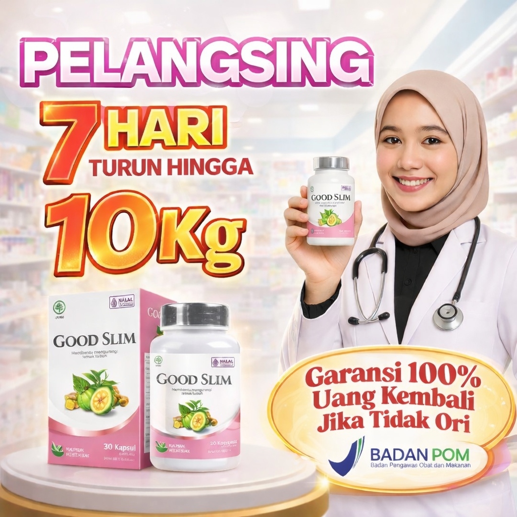 TERLARIS NO.1 Paling Ampuh Obat Diet Herbal Cepat Kurus 10kg 7 Hari Tanpa Efek Samping BPOM Halal