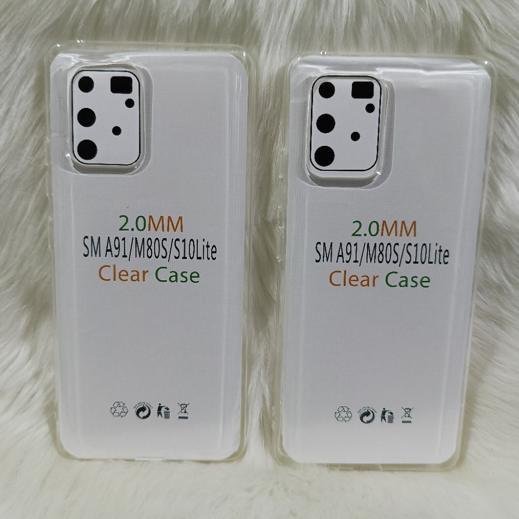 SoftCase Casing Clear Original Samsung A91/S10 Lite Silikon Bening Transparan Pelindung Belakang HP 