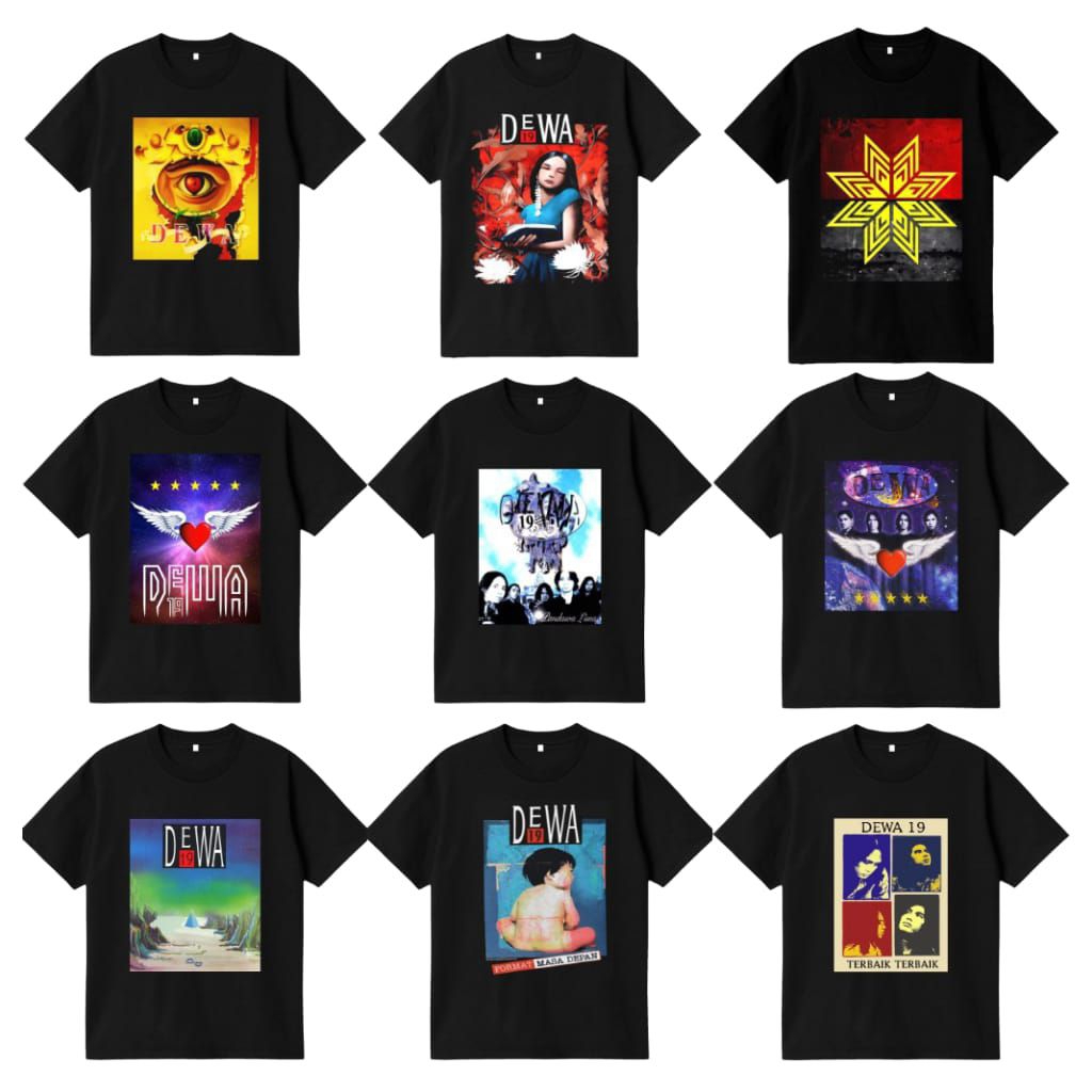 KAOS MUSIC DEWA 19 // TSHIRT BAND DEWA 19 // KAOS BAND LEGEND
